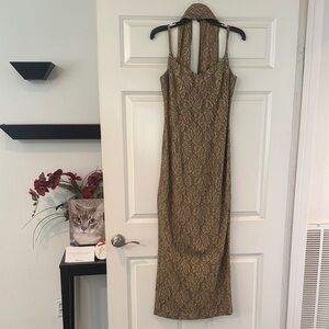 Dave & Johnny Black and Red Sheath Cocktail Dress